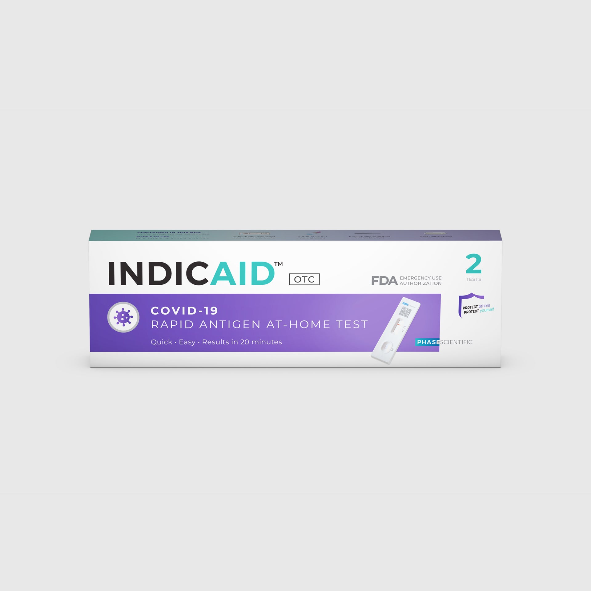 INDICAID® OTC COVID 19 RAPID ANTIGEN AT HOME TESTS