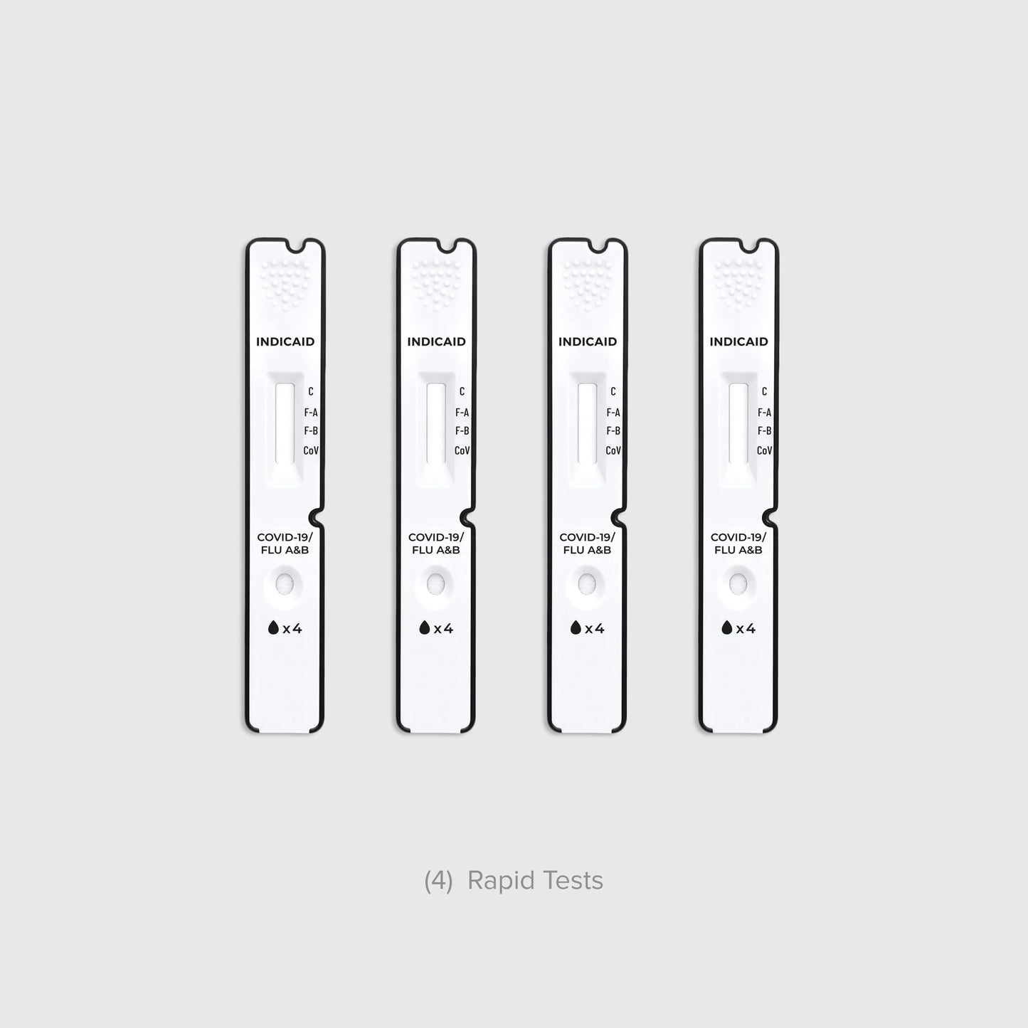 INDICAID® Rapid COVID-19 + Flu A&B At-Home Antigen Test Kit (OTC)