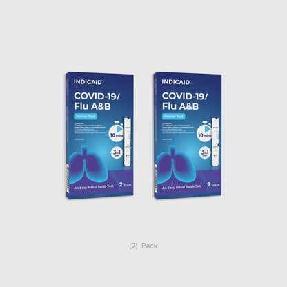 INDICAID® Rapid COVID-19 + Flu A&B At-Home Antigen Test Kit (OTC)